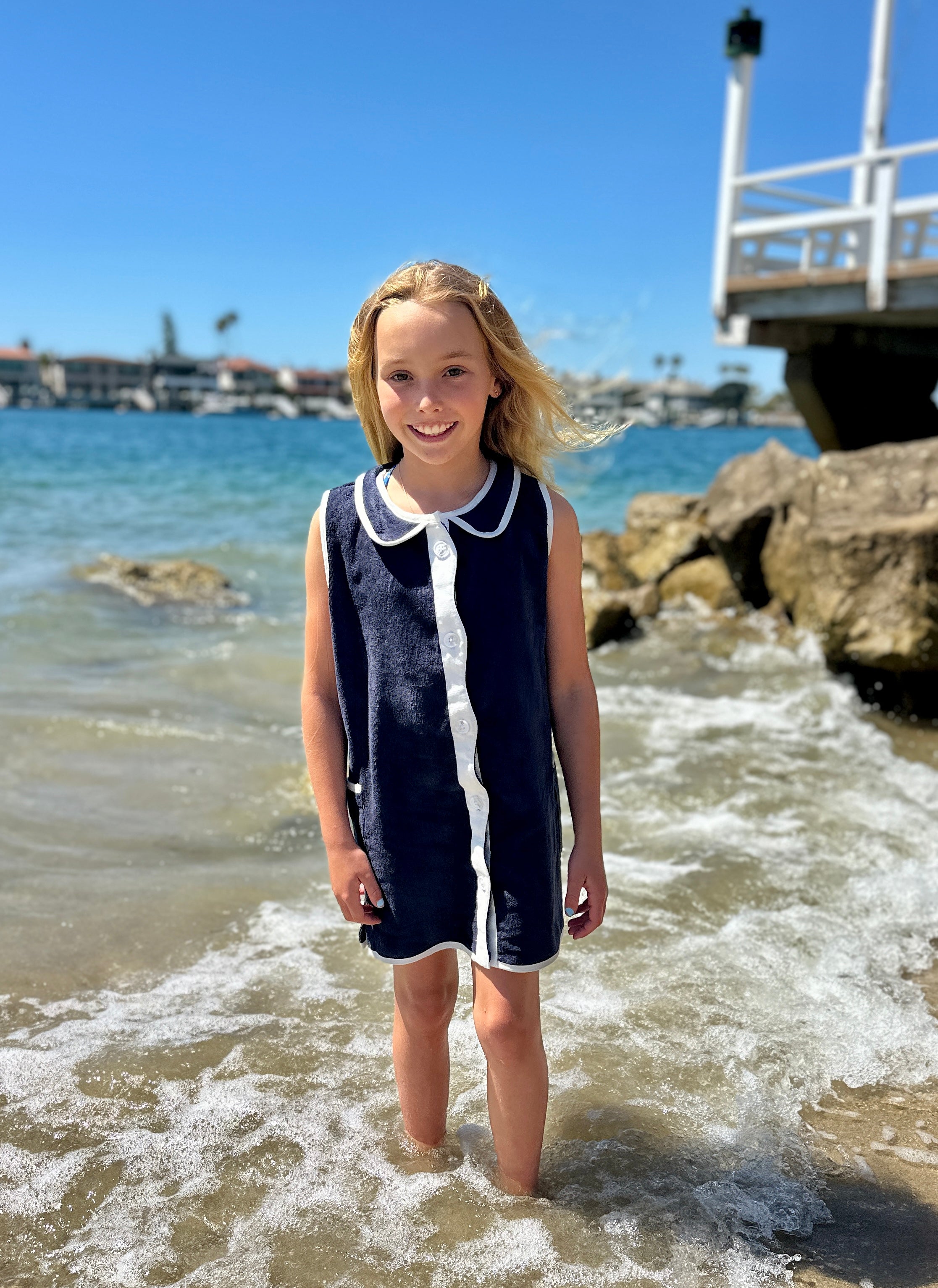 Newport Navy Terry Dress