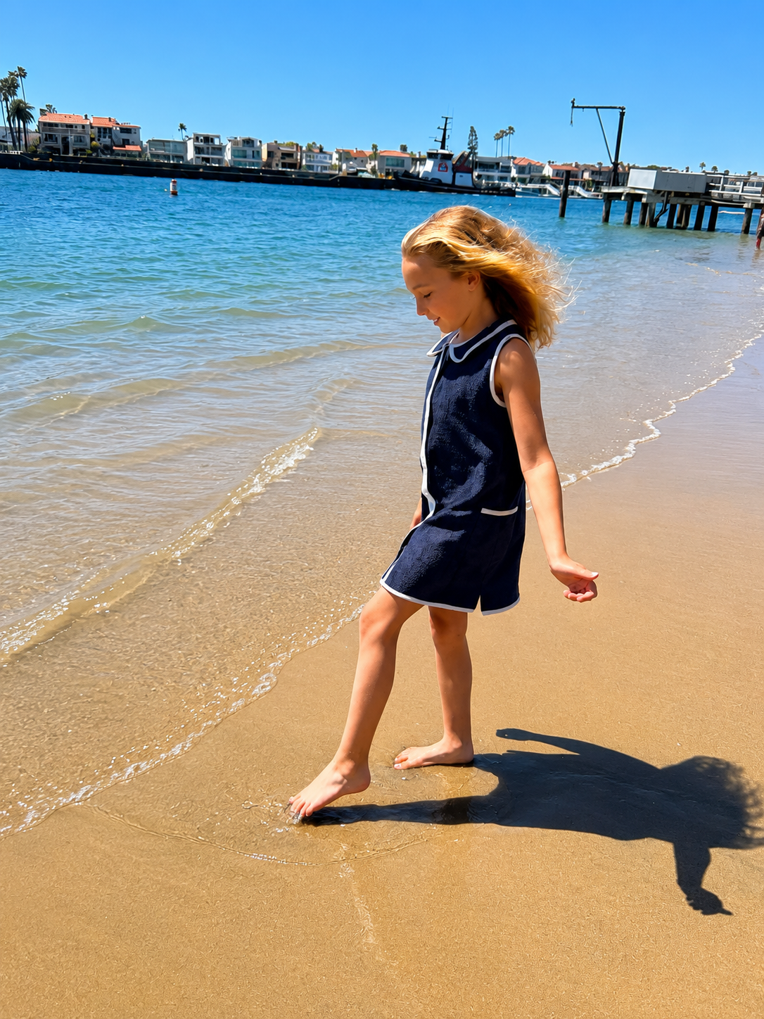 Newport Navy Terry Dress – Lido Beachwear